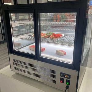 Réfrigérateur de présentation à porte vitrée à deux portes, à température unique, design en verre incurvé, pour la crème glacée et les gâteaux, Mexique, Brésil, Colombie - Product Image 4