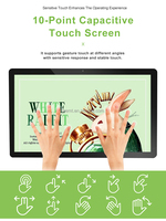 10 "13" 18 "21" pouces support mural tablette kiosque Android signalisation numérique support mural Android tablette Poe