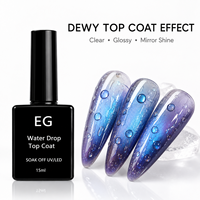 Gel de Sculpture 3D Effet Goutte d'Eau Transparent pour Ongles, Design Bulle en Relief, Fournitures Professionnelles pour Salons de Manucure, Base Non Toxique
