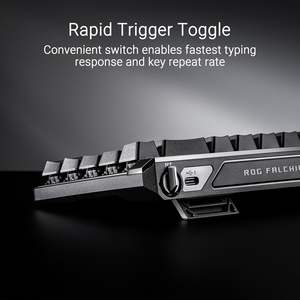 Clavier de jeu mécanique à effet Hall Rog Falchion Ace Hfx 65 TkL avec double USB-C, interrupteurs magnétiques et rétroéclairage RVB - Product Image 2