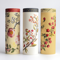 Boîte d'emballage personnalisée, dégradable et écologique, boîte d'emballage pour thé écologique et durable, boîte en tube de papier