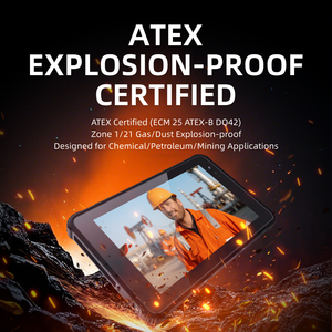Hugerock H81 Bán Buôn 4G Chống Thấm Nước Chống Cháy Nổ Máy Tính Android 12000MAh Công Nghiệp Máy Quét Mã Vạch Android Gồ Ghề Máy Tính Bảng - Product Image 3