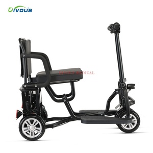 Scooter Eléctrico Plegable Portátil Ultraligero de Viaje, Scooter de Movilidad Ligero de 4 Ruedas - Product Image 4