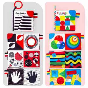 Libros de Bebé en Blanco y Negro, Juguetes de Alto Contraste para Recién Nacidos para el Tiempo Boca Abajo - Product Image 2