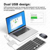 Lecteur de cartes mémoire 5-en-1, adaptateur USB OTG, lecteur de cartes SD pour téléphone/tablette, appareils USB-C/USB-A, emplacements Micro SD, charge d'alimentation, imprimante