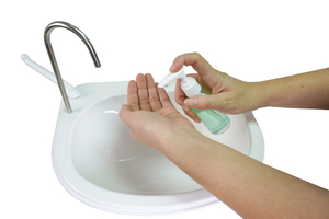Lavabo portable d'extérieur avec une capacité de 20 L, fonctionnant sur batterie, <span class=keywords><strong>porte</strong></span>-serviettes et distributeur de savon <span class=keywords><strong>pour</strong></span> le camping et les événements - Product Image 5