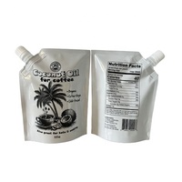 Feuille d'aluminium biodégradable recyclable personnalisée Doypack sac de bec liquide de 15oz pochette de recharge de bec debout avec dessus de bec