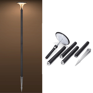 2022 <strong>Outside</strong> Lamp Waterproof IP65 Street Post <strong>Battery</strong> Powered Garden White Solar LED <strong>Light</strong> for Home <strong>With</strong> Pole - Product Image 6