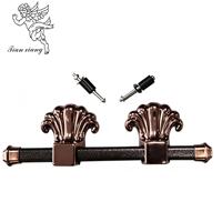 Ensemble de poignées à barre pivotante pour cercueil, design coquille, CH-08, quincaillerie pour cercueil, fournitures funéraires en plastique pour adultes, vente en gros