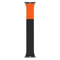 RYB 24mm Nouveau bracelet magnétique en silicone réversible breveté pour Apple Watch Series 9 8 41mm 45mm