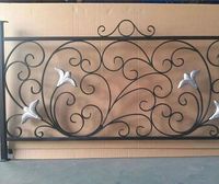 Pièces de balustrade en fer forgé en acier inoxydable, balustrade pour escaliers à prix utilisé, offre spéciale