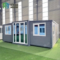 Hydh insonorisé 20ft 30ft 40ft pliable en acier Portable extensible conteneur maison Villa avec cuisine