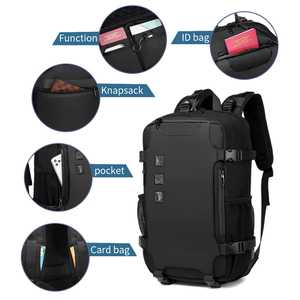 Ozuko 9388 nuevo diseñador mochila antirrobo mochila Logo mochila para hombres venta al por mayor personalizado puede logotipo personalizado impermeable - Product Image 3