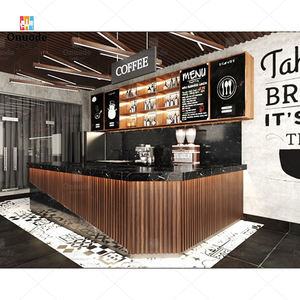 Mostrador de Café Personalizado, Quiosco para Cafetería |   Interiores de Cafeterías de Lujo |   Soluciones Integrales para Minoristas |   MDF Acero Inoxidable - Product Image 5