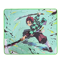 Tapis de souris de jeu en tissu de caoutchouc naturel personnalisé avec un design d'animaux de dessin animé antidérapant, résistant aux rayures, imperméable et à sublimation thermique