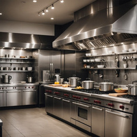 Équipement de cuisine professionnel adapté aux restaurants et aux hôtels. Il est fabriqué en acier inoxydable et peut être personnalisé.