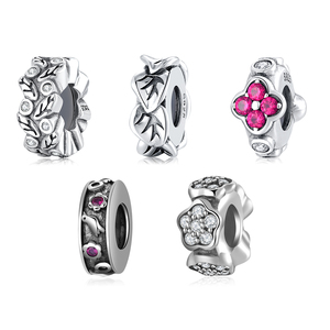 Real 925 Sterling <strong>Sliver</strong> Like Leaf Fashion Jewelry <strong>Sliver</strong> Spacer Beads Charms for Fashion Woman Accessories Wholesale Jewelry - Product Image 1