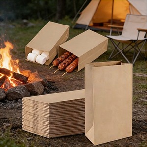 Sacchetto di Carta Kraft Vuoto con Fondo <span class=keywords><strong>Piatto</strong></span> Personalizzato per Confezionamento Alimentare di Caffè in Polvere, Tè, Frutta Secca - Product Image 5