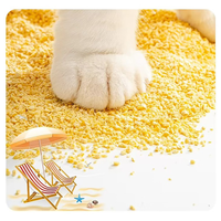 Litière pour chat en millet à base végétale, agglomérante rapide et jetable dans les toilettes, origine Hebei, formats 1kg et 5kg, vente en gros