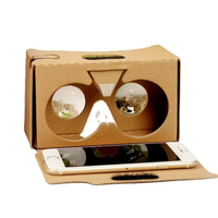 Lunettes 3D universelles, boîte de réalité virtuelle pliable en carton DIY pour films 3D, jeux, éducation