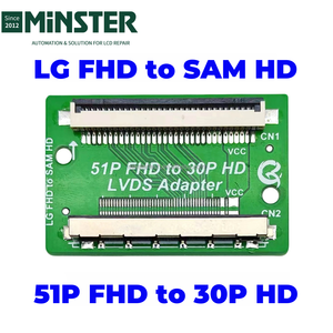 Adaptateur de carte de convertisseur LVDS 51 broches FHD LG vers 30 broches HD <span class=keywords><strong>Samsung</strong></span>, carte de carte, plaque, écran LCD LED <span class=keywords><strong>TV</strong></span>, panneau d'affichage, câble flexible, connecteur - Product Image 3