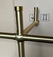 Doppelwaschbecken-Konsole mit Edelstahlbeinen, gebürsteter Nickelbeschichtung in Weiß, einzigartige und unverwiederbare Größen, individuell anpassbar
