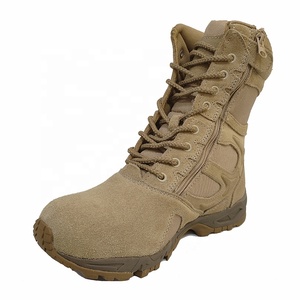 Cao Hàng Đầu Dây Kéo Trọng Lượng Nhẹ Cao Cao Su Cát Coyote An Toàn Khởi Động Ngoài Trời Trượt Người Đàn Ông Của Kaki Sneakers - Product Image 3