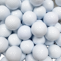 Balle de golf blanche vierge pour entraînement, durable, longue distance, acceptant logo personnalisé