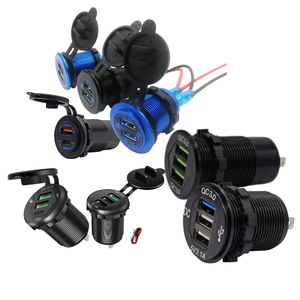 Chargeur USB 12 volts QC <span class=keywords><strong>3</strong></span>.0 pour voitures <span class=keywords><strong>12v</strong></span>/24v Bus USB de type C PD <span class=keywords><strong>Prise</strong></span> d'alimentation pour téléphone - Product Image 3