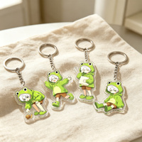 Accessoires de porte-clés personnalisés en acrylique dépoli, porte-clés ronds vierges pour sublimation, vente en gros, DIY Halloween, porte-clés en acrylique coloré de 8 mm