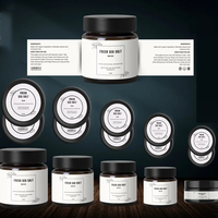 Emballage cosmétique Ensemble complet Style étiquette personnalisée autocollant feuille d'or impression par transfert UV étiquette autocollant style d'emballage pour les entreprises