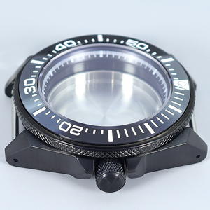 Cajas de Reloj de Acero Inoxidable 316L Modificadas para Buceo, Cristal de Zafiro para Movimiento Seiko Samurai NH35/36/34, Esfera de 28.5mm, Color Negro - Product Image 2