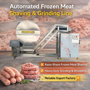 Broyeur à viande congelée industriel CE SUS304, machine à hacher la viande pour saucisses, chorizo, hamburgers, machine de transformation de la viande - Product Image 1