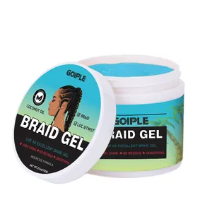 Commercio all'ingrosso Anti-crespo capelli ricci intrecciare Styling Gel cera pomata Private Label Loc e Twist Conditioning Shine n Jam treccia Gel