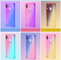 Coque de téléphone portable TPU souple avec dégradé antichoc Honor Play Case Honor 8x Phone Case Apple Iphones, pour Iphone Multi Color
