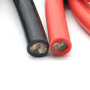2AWG 4AWG 6AWG 8AWG 10AWG 12AWG 14AWG 16AWG 18AWG Red And Black Silicone Wire Heat-resistant Flexible Silicone Rubber Cable