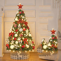 FYC 120CM Sapin de Noël Artificiel Écologique Décoration de Bureau à Domicile Kit de Matériaux DIY Petit Ensemble de Décoration