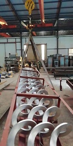 Thép Không Gỉ Tùy Chỉnh Liên Tục <span class=keywords><strong>Auger</strong></span> Flight Với Shaftless Cho Băng Tải Trục Vít - Product Image 3