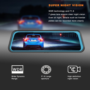 <span class=keywords><strong>Specchietto</strong></span> Retrovisore con Dash Cam 4K da 10 Pollici, Telecamera Posteriore 2160P Full HD per Auto, Doppia Telecamera Anteriore e Posteriore - Product Image 5