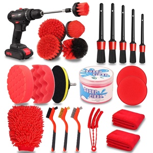 فرشاة تفصيل السيارة فرش نظيفة ، وسادات إسفنجية للتلميع ، حفر - Product Image 3