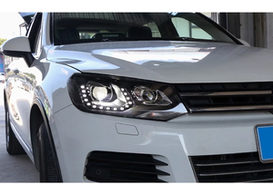 MJ para <span class=keywords><strong>Vw</strong></span> <span class=keywords><strong>Touareg</strong></span> 7P faro delantero 2011 2015 accesorios de coche faros delanteros actualización LED faros delanteros DRL - Product Image 4