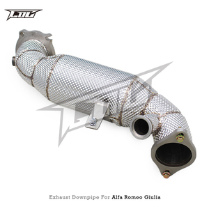 Collecteur d'échappement personnalisé en stock pour <span class=keywords><strong>Alfa</strong></span> <span class=keywords><strong>Romeo</strong></span> <span class=keywords><strong>Giulia</strong></span>/Stelvio 2.0T 2017-2021, en acier inoxydable 304, tuyau d'échappement droit - Product Image 4