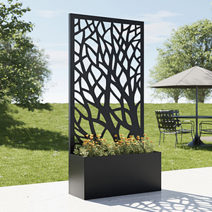 Jardinières de paysage de jardin de <span class=keywords><strong>jardinière</strong></span> de <span class=keywords><strong>terrasse</strong></span> perforée <span class=keywords><strong>extérieure</strong></span> avec panneau d'écran découpé au laser - Product Image 6