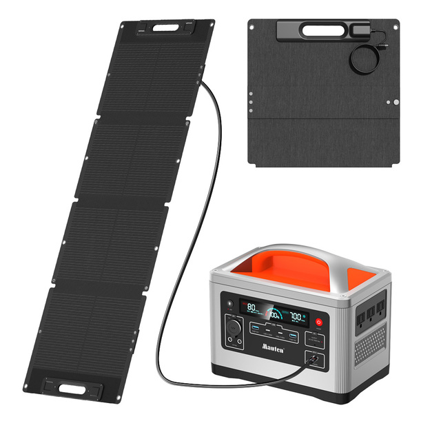 Home Portable 120W Quick Charge Mini Foldable Shingle Folding Single Crystal Solar Panel Solar Portable System Kit