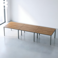 Bureau de travail modulaire pour 6 personnes, 360x120x75cm, pour personnel de bureau et postes informatiques