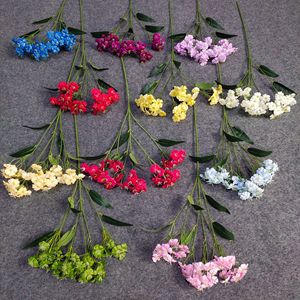 Bouquets de fleurs artificielles de type Morning Glory, fleurs en soie mélangées, décorations de mariage, ornements pour salon, vente en gros - Product Image 2