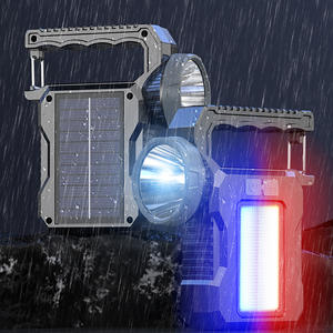 Yeni güneş şarj taşınabilir çalışma ışığı COB sel şarj edilebilir çalışma ışığı SOS uyarı ışığı ile - Product Image 2