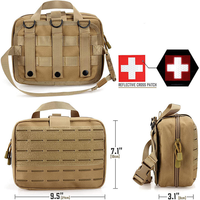 Trousse de premiers soins tactique camouflage vintage unisexe de grande capacité pochette médicale vide fermeture éclair pour la chasse en plein air tactique