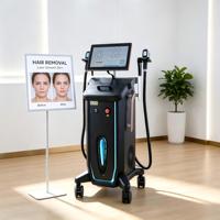 Épilateur laser à double poignée 808 755 1064, grande taille de spot, système d'épilation au laser diode