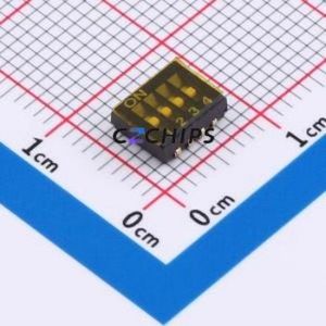 DU-04P DIP Switch SMD,P=1.27mm Switch Single Pole Single Throw 4 1.27mm 25mA - Product Image 1